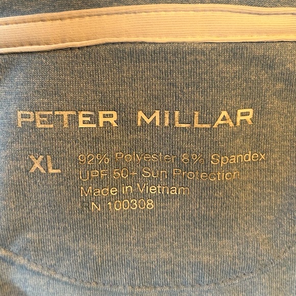 Peter Millar Carolina Blue North Carolina Tar Heels Stretch Quarter-Zip Pullover - Picture 5 of 6